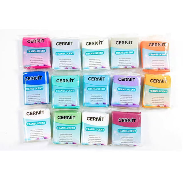 56g/2oz CERNIT Translucent Polymer Clay Professional Soft Oven Baking Clay  Mud From Belgium